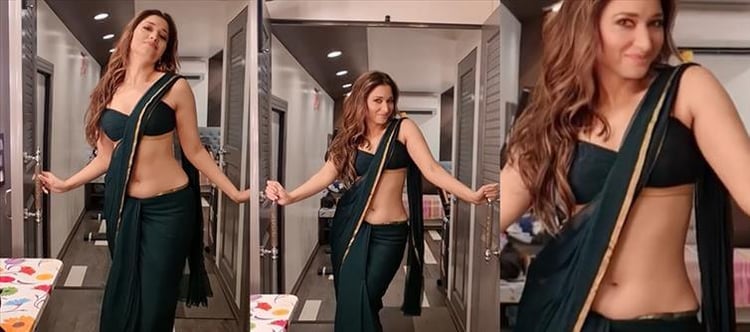 Tamana Xxx Vodes Tellgu - Netizens Drool on Tamannaah s Milky White Stomach - Video