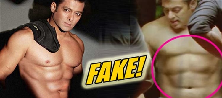 Salman Khan used FAKE Plastic Six Pack Abs? SHOCKING