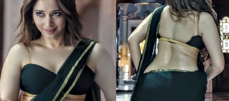 750px x 332px - Tamannaah Hotness in Saree grabs Attention