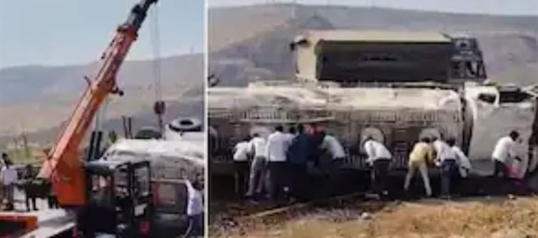 Maharashtra Residents Risk Lives After Petrol Tanker Accident .. ?