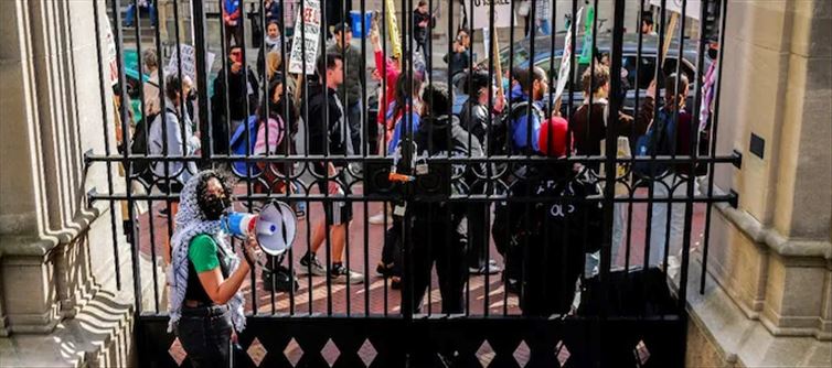 Calls for tuition refund as Columbia University goes remote amid Gaza protests