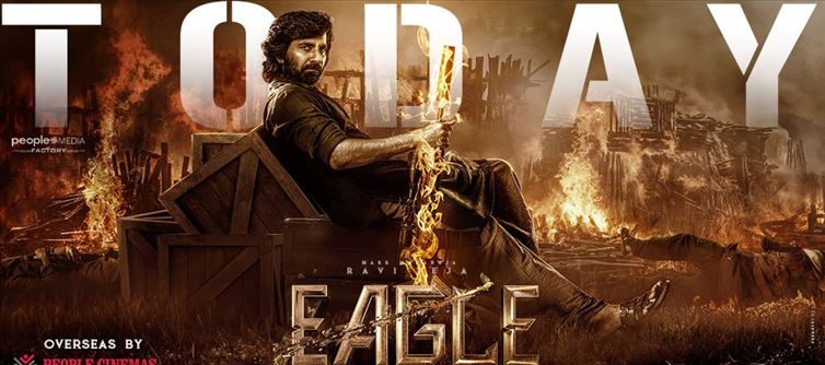 EAGLE Telugu Movie Review - Filled with Flashbacks and Fights - Tedious!