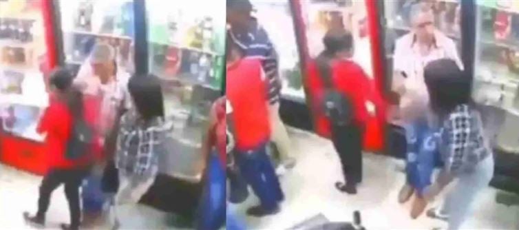 Eeww VIDEO - Woman Grabs Man's Private Part In Public In Front Of Wife