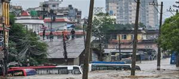 Flood wreaks havoc in Nepal, so far 170 people died...