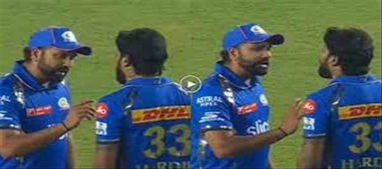 Hardik made Rohit run in the feild..!? Rohit spoke in frustration..!?