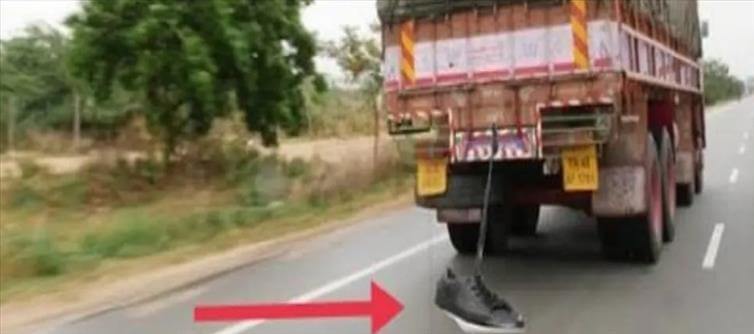 Have you ever seen Torn Slippers Hanging Behind a Truck? It's Not Superstitious but Scientific