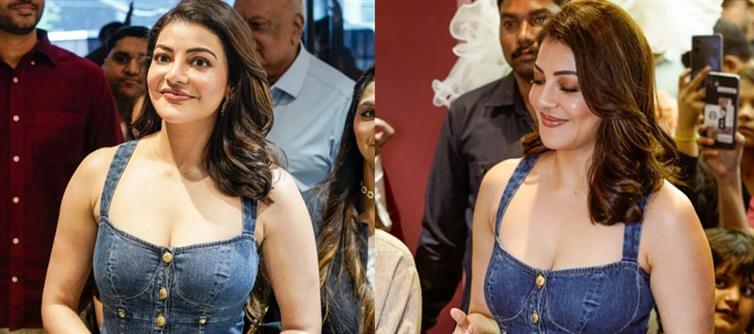 Kajal Aggarwal Steals the Spotlight in Stunning Blue - Internet Can’t Handle This Glow