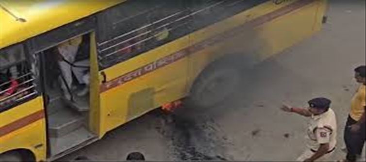 Kids Narrow Escape-Mob tries to set fire on School Bus...