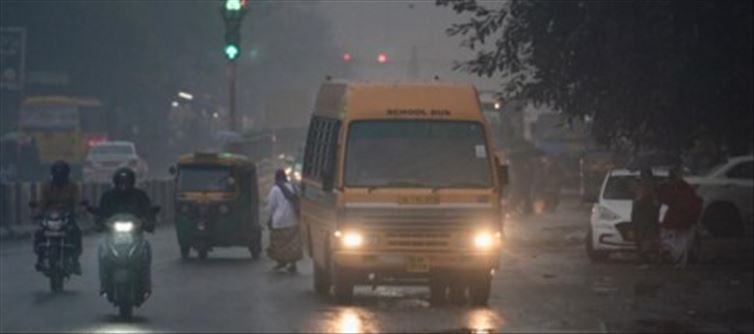 Light to moderate rainfall is affecting Delhi, with a positive impact anticipated on air quality
