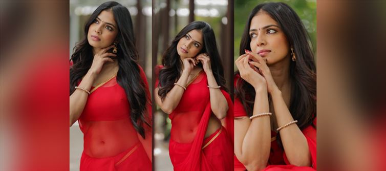 Malavika Mohanan Drops her RED HOT Photos in Shear Saree