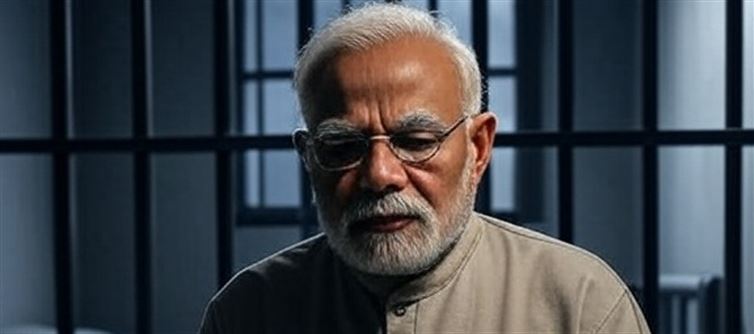 Modi Worries that a Strong Leader as the next PM might Land Him in Jail For The Corruption He Has Done In The Past 11 Years