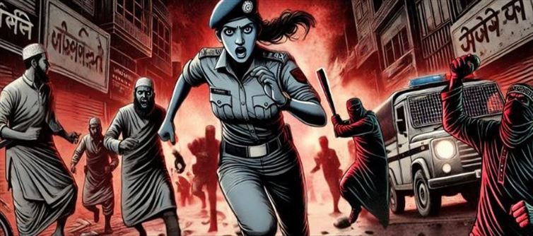 Nagpur - Muslim mob molested woman police officer, tried to disrobe her