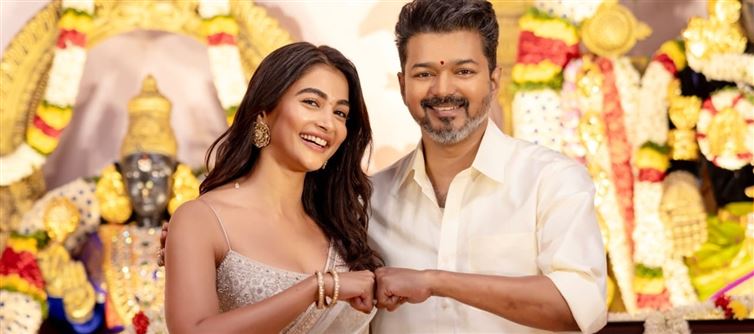 Part-Time Politician Vijay Busy Romancing Pooja Hegde While Fans and Party Members Protest Against Waqf Bill