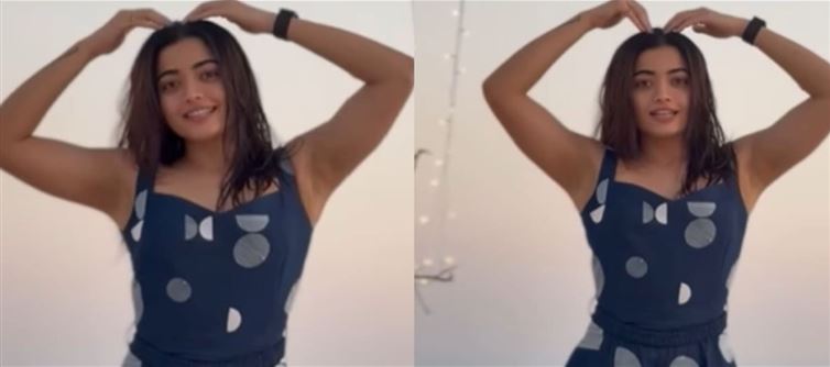 Rashmika Mandanna Flaunts Her Bauhaus Denim Dress Worth Rs.
