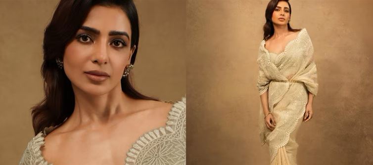 Samantha Fusion Saree Look Is The Style Of The Season