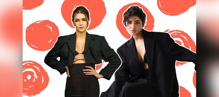 Samantha or Kriti Sanon ? Who wore black skirt with Bralette better ?