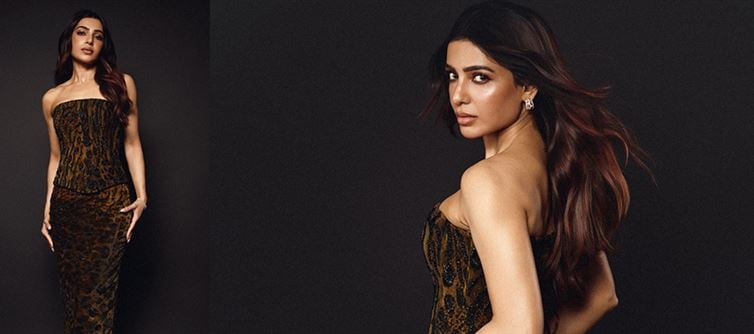 Samantha Slays in Minimal Accessories and Maximum Glamour - Corset, Curves, and Calm Confidence