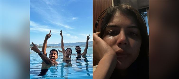 Star Heroine Enjoys Pool with Boyfriends - She Cried Later