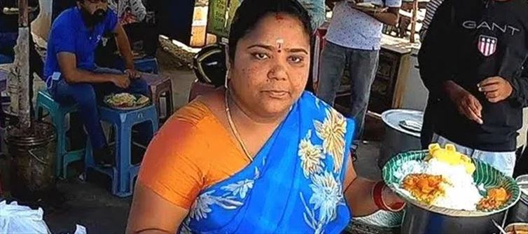 Telangana Hyderabad - ‘Two liver extra’ meme fame Kumari aunty asked to shut shop