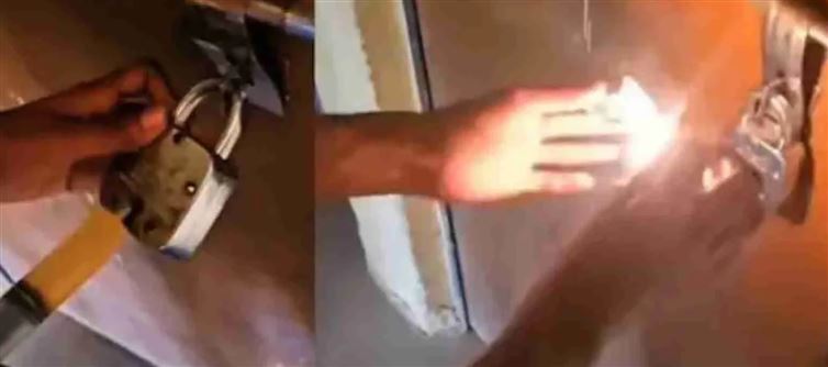 Thief Unlocks In Just 30 Sec Without Hammer & Pin - WATCH