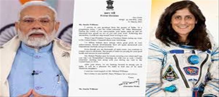 This is the letter Modi wrote to Sunita Williams..!?
