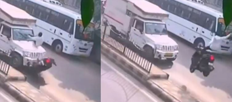 VIDEO - Man Flies off His Scooter In Deadly Collision - Internet Bursts