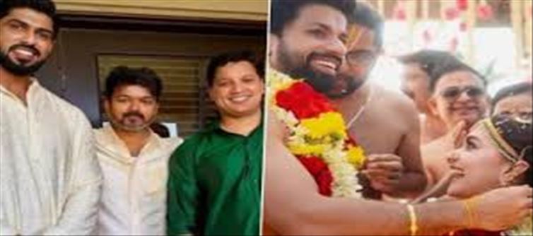 Vijay Attends Keerthy Suresh's Marriage in Goa..!?
