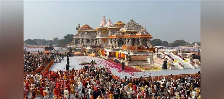 How was the situation in Ayodhya during New Year?