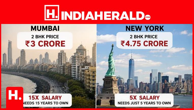 Why Indians Are Destroyed by Real Estate? 2 BHK in Mumbai = 15 Years of Slavery. Same Flat in NYC = 5 Years.