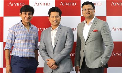 Arvind fashion brands partners with sachin tendulkar launch true blue