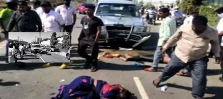 మ‌ద్యం మ‌త్తులో బైకును ఢీ కొట్టిన కారు.. దంప‌తులు మృతి