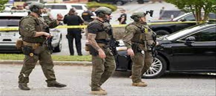 The violent incident of gun firing at a crowded mall???