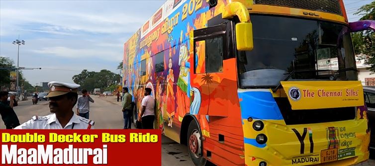 "Experience the Double Decker Bus at the Namma Madurai Festival!- don't miss out!"