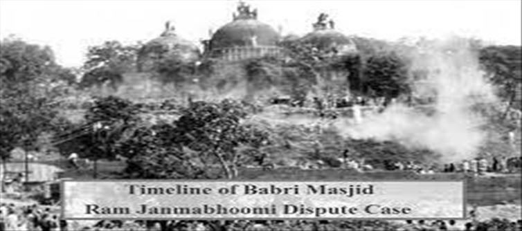 What happened in conflict over Babri and Ram Janmabhoomi?