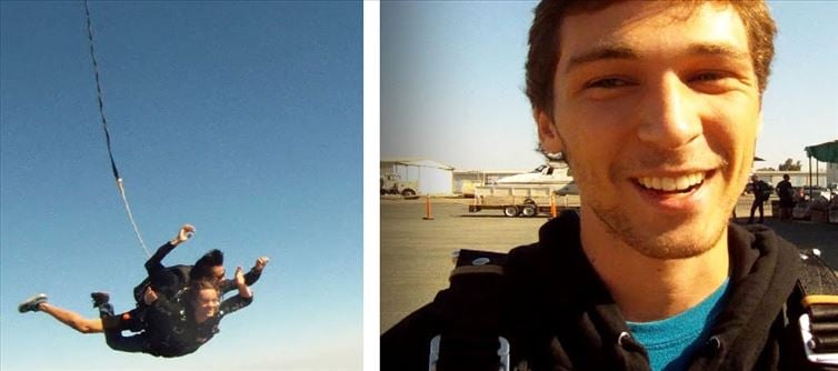 What will happen if a sky diver refuses to jump in the sky?