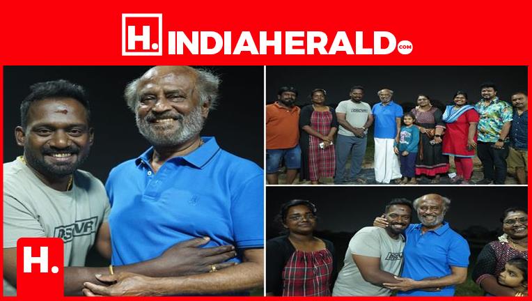 Multiple Robo Rajini Robo Shankar family met & congratulated Rajini - Kamal