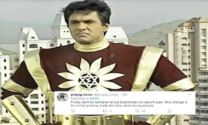 इस बार मास्क पहनकर लोगों की सुरक्षा करेगा 'शक्तिमान'