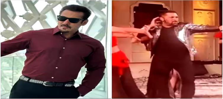 A dance video of Bollywood actor Salman Khan is going viral on social media