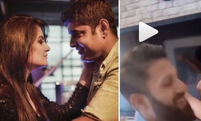 স্বামীর সঙ্গে রোম্যান্স করছেন শ্রাবন্তী আর নুসরত