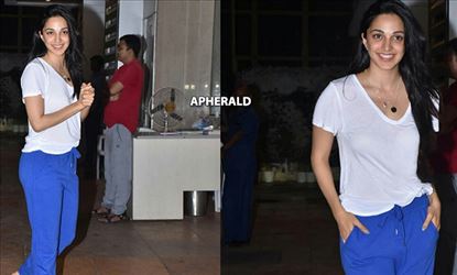 Kiara Advani spotted in a Transparent White Top, Night Pyjama Pant and Zero Make-up in Public - PHOTOS INSIDE