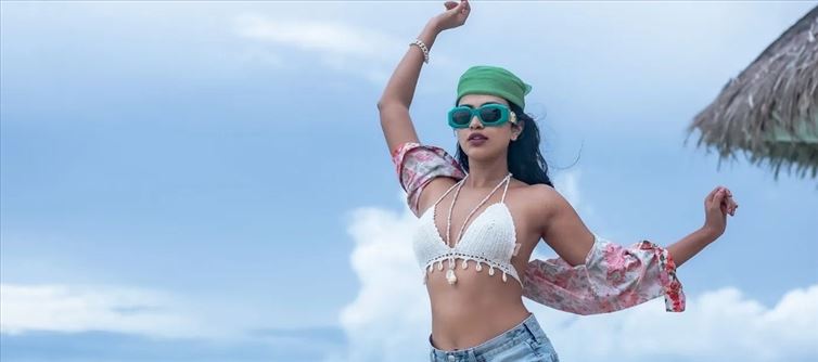 Amala Paul In Bikini Top Raises Mercury