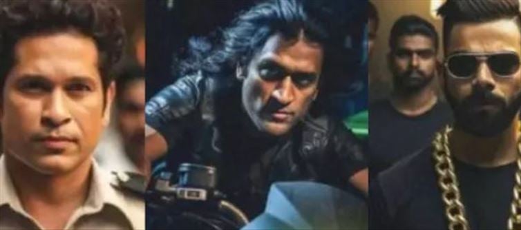 An AI artist has shared AI-generated photos of Indian cricketers!!