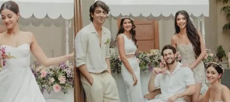 Anana Pandey's look at her cousin sister's Bridal shower!!