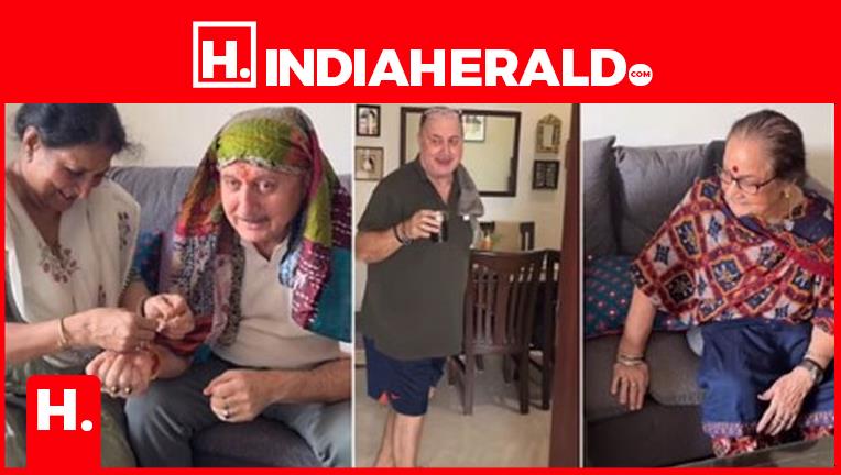 Anupam Kher has shared a great video with his sister-in-law!!