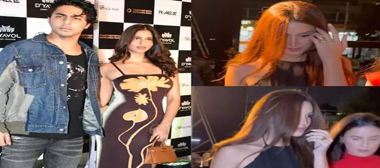 आर्यन खान ने कथित गर्लफ्रेंड लारिसा बोन्सी और बहन सुहाना खान के साथ पार्टी की