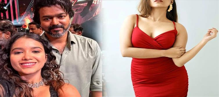కుర్రాళ్ళ మతులు చెడగొడుతున్న బ్యూటీ .. దళపతి విజయ్ వారసుడులో నటించిన ఈ భామ ఎవరంటే..?