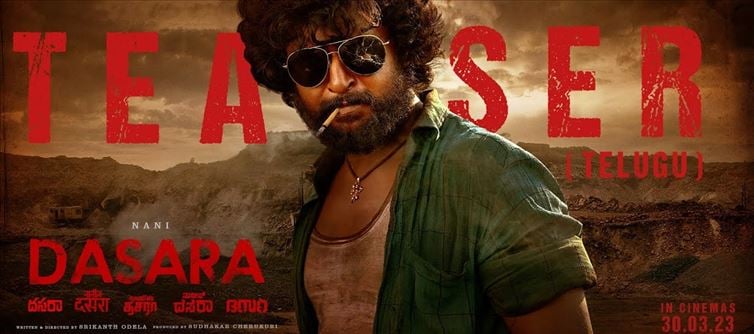 DASARA TEASER - Nani in Pushpa Shoes - Raw and Rustic