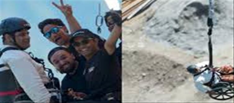 Divyang 'bungee jumping' from wheelchair, Gautam Adani thrilled!