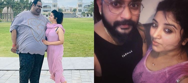 Fatman Wife Mahalakshmi Hot Intimate Photos with her First Husband LEAKED