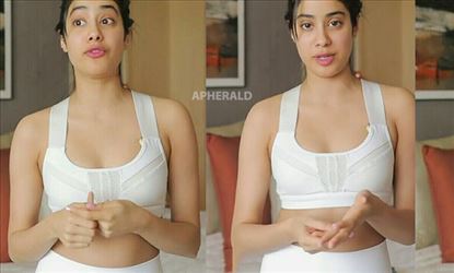 Jhanvi Kapoor releases a Video while she was dressing in her bedroom and Netizens criticize her - Photos Inside